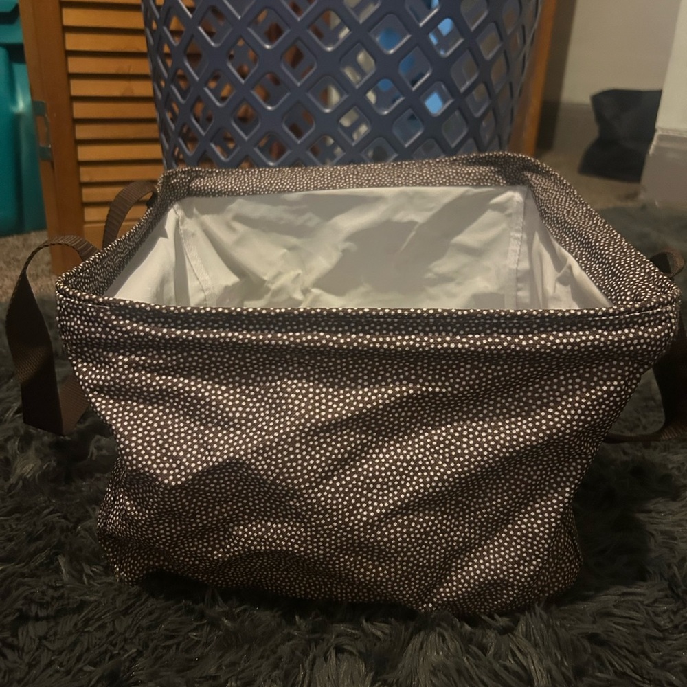 Thirty-One Brown and White Travel Bag